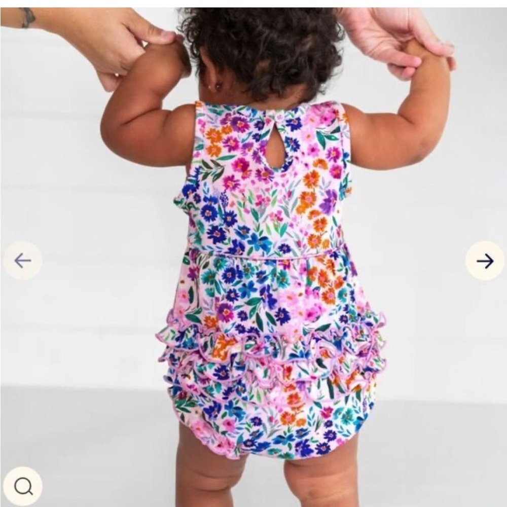 Little Sleepies Floral Baby Romper